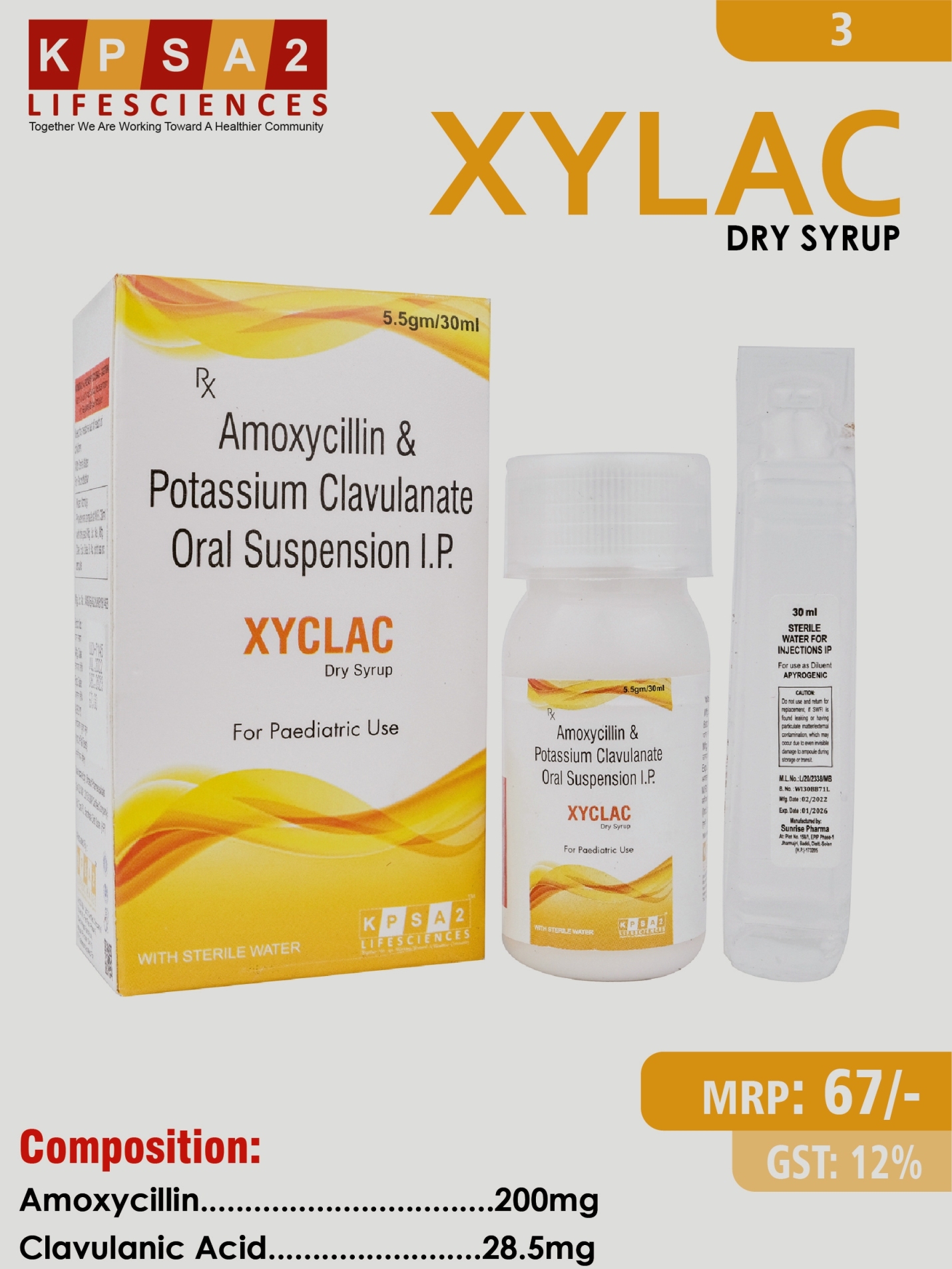 XYCLAC Dry Syrup